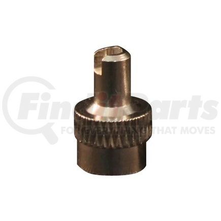 437 by MILTON INDUSTRIES - Tire Valve Cap - Screwdriver Type, Nickel Plated Brass, TR VC2 Type