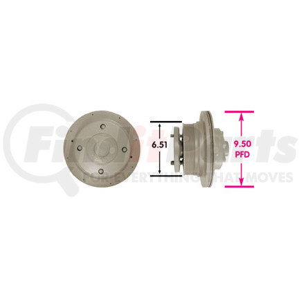 Kit Masters 91128 Engine Cooling Fan Clutch Remanufactured Engine Cooling Fan Clutch