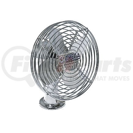 25-10030 by OMEGA ENVIRONMENTAL TECHNOLOGIES - DASH MOUNTED 2 SPEED FAN CHROME 12V