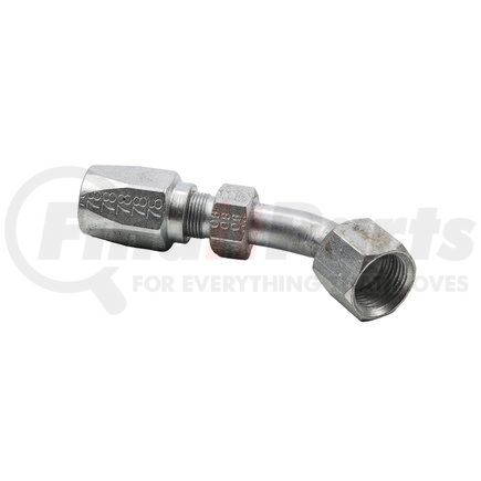 21308N-688 by WEATHERHEAD - Eaton Weatherhead 213 N series Field Attachable Hose Fittings SAE 37 Female Swivel 45 Elbow