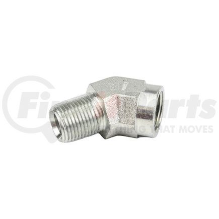 FJ3055-03-0808S by WEATHERHEAD - Aeroquip Fitting - Hose Fitting, E-Z Clip Female O-Ring (SP) 45