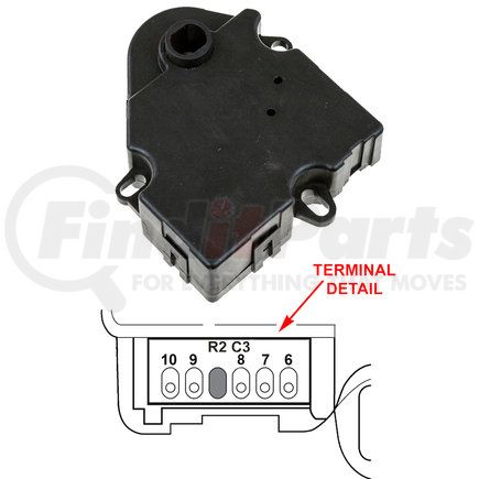 1712065 by GLOBAL PARTS DISTRIBUTORS - gpd HVAC Actuator 1712065