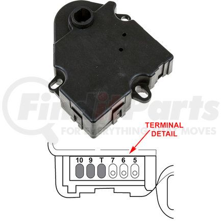 1712077 by GLOBAL PARTS DISTRIBUTORS - HVAC Heater Blend Door Actuator-Recirculation Door Actuator Global 1712077