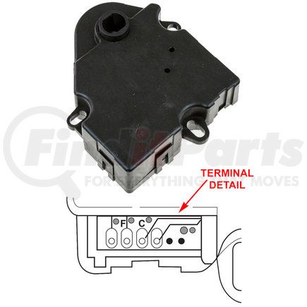 1712271 by GLOBAL PARTS DISTRIBUTORS - gpd HVAC Actuator 1712271