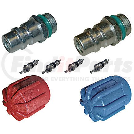 1311573 by GLOBAL PARTS DISTRIBUTORS - A/C System Valve Core and Cap Kit Global 1311573