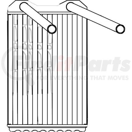 8231449 by GLOBAL PARTS DISTRIBUTORS - gpd Heater Core 8231449