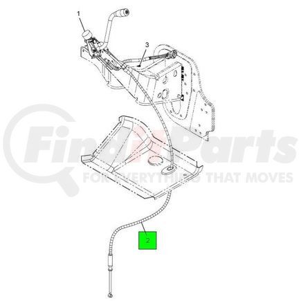 2607848C91 by NAVISTAR - INTERNATIONAL CABLE,TRANS SHIFT