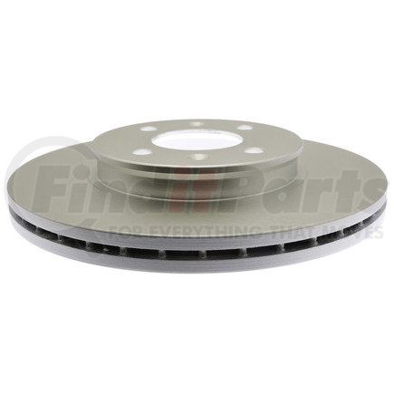 18A2934AC by ACDELCO - Disc Brake Rotor - Front, Coated, Plain, Conventional, Cast Iron