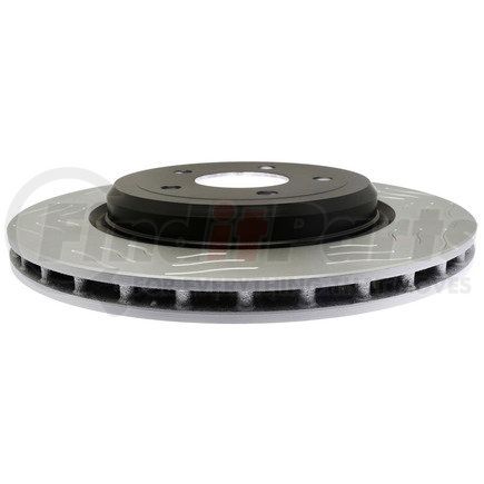 18A2807SD by ACDELCO - Disc Brake Rotor - 5 Lug Holes, Cast Iron Slotted, Turned, Vented, Rear