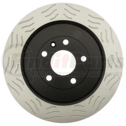 18A2947SD by ACDELCO - Disc Brake Rotor - 5 Lug Holes, Cast Iron Slotted, Vented, Rear