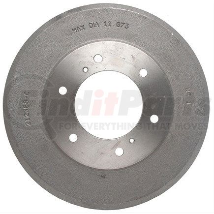 18B213 by ACDELCO - Brake Drum - Rear, Turned, Cast Iron, Regular, Plain Cooling Fins