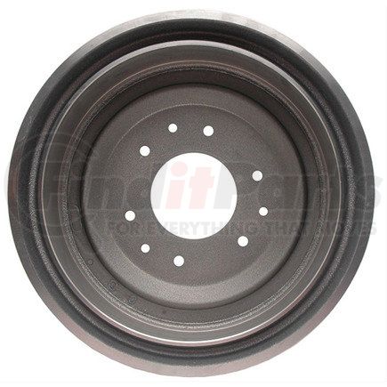18B471 by ACDELCO - Brake Drum - Rear, 6 Bolt Holes, Cast Iron, Finned Cooling Fins