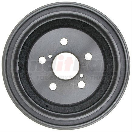 18B596 by ACDELCO - Brake Drum - Rear, Turned, Cast Iron, Regular, Plain Cooling Fins