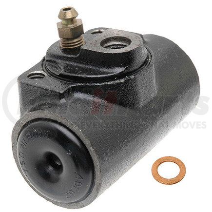 18E469 by ACDELCO - Drum Brake Wheel Cylinder - Bolted, with Bleeder Screw and Bleeder Screw Cap