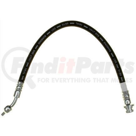 18J4453 by ACDELCO - Brake Hydraulic Hose - 15.6", Black, Silver, Corrosion Resistant Steel