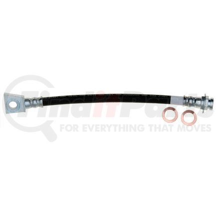 18J4492 by ACDELCO - Brake Hydraulic Hose - 9.88" Black, Corrosion Resistant Steel, EPDM Rubber