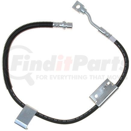18J4547 by ACDELCO - Brake Hydraulic Hose - 31", Black, Silver, Corrosion Resistant Steel