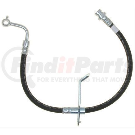 18J4591 by ACDELCO - Brake Hydraulic Hose - 20.3", Black, Silver, Corrosion Resistant Steel