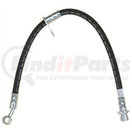 18J4615 by ACDELCO - Brake Hydraulic Hose - 17.5" Black, Corrosion Resistant Steel, EPDM Rubber