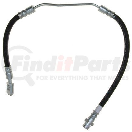 18J4656 by ACDELCO - Brake Hydraulic Hose - 18.6", Black, Silver, Corrosion Resistant Steel