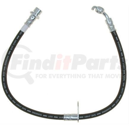 18J4738 by ACDELCO - Brake Hydraulic Hose - 23.3" Black, Corrosion Resistant Steel, EPDM Rubber