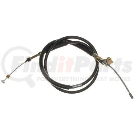 18P1233 by ACDELCO - Parking Brake Cable - Rear, 63.00", Fixed Wire Stop End, Steel