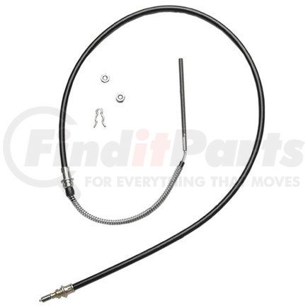 18P162 by ACDELCO - Parking Brake Cable - Front, 56.10", Fixed Wire Stop End, Steel