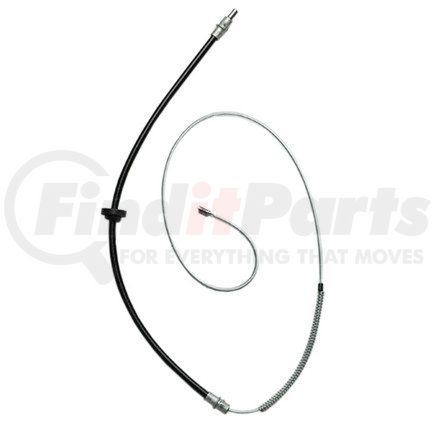 18P1610 by ACDELCO - Parking Brake Cable - Front, 64.50", Fixed Wire Stop End, Steel