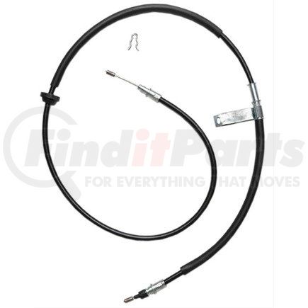 18P1728 by ACDELCO - Parking Brake Cable - Rear, 67.80", Fixed Wire Stop End, Steel