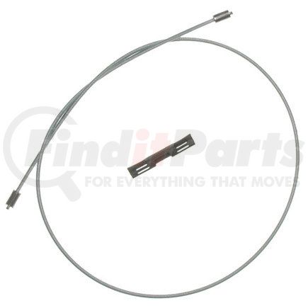 18P2633 by ACDELCO - Parking Brake Cable - 36.30" Cable, Fixed Wire Stop End, Steel