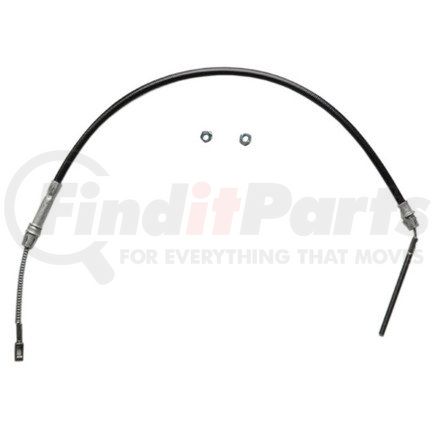 18P292 by ACDELCO - Parking Brake Cable - Rear, 35.00", Threaded End 1, Eyelet End 2, Steel