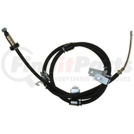 18P2944 by ACDELCO - Parking Brake Cable - Steel, Rear Passenger Side, Fixed Wire Stop End, Steel