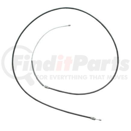 18P603 by ACDELCO - Parking Brake Cable - Front, 127.80", Fixed Wire Stop End, Steel
