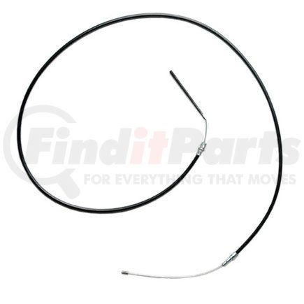 18P599 by ACDELCO - Parking Brake Cable - 90.60" Cable, Threaded End 1, Fixed Wire Stop End 2, Steel