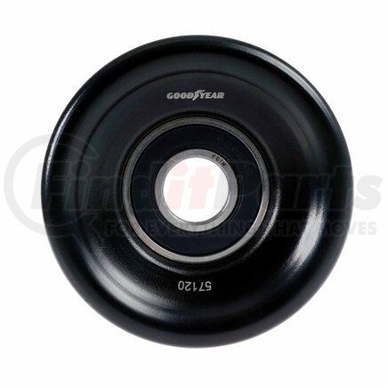 57120 by GOODYEAR - Accessory Drive Belt Idler Pulley - FEAD Pulley, 3.22 in. Outside Diameter, Steel