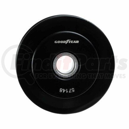 57148 by GOODYEAR - Accessory Drive Belt Idler Pulley - FEAD Pulley, 2.42 in. Outside Diameter, Steel