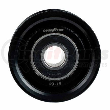 Goodyear 57164 Serpentine Belt Accessory Drive Belt Idler Pulley - FEAD Pulley, 2.74 in. Outside Diameter, Steel