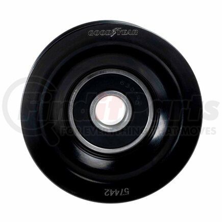 Goodyear 57442 Serpentine Belt Accessory Drive Belt Idler Pulley - FEAD Pulley, 2.74 in. Outside Diameter, Steel