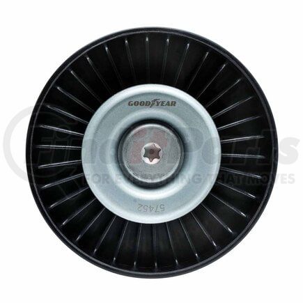 57452 by GOODYEAR - Accessory Drive Belt Idler Pulley - FEAD Pulley, 3.54 in. Outside Diameter, Thermoplastic