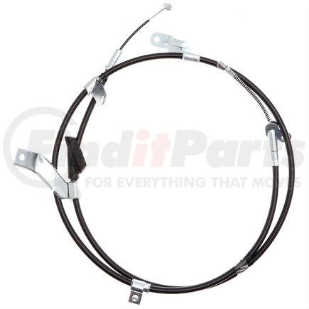 18P96988 by ACDELCO - Parking Brake Cable - Rear, Horizontal Barrel End 1, Hex End 2, With Bracket