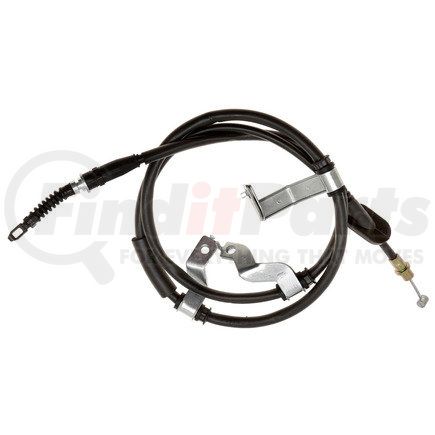 18P97011 by ACDELCO - Parking Brake Cable - Rear, Horizontal Barrel End 1, Retainer End 2