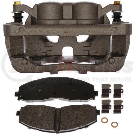 18R12594 by ACDELCO - Disc Brake Caliper - Loaded, Uncoated, Regular Grade, Semi-Metallic Pad