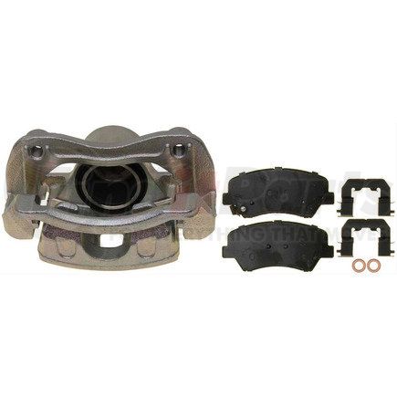 18R12504 by ACDELCO - Disc Brake Caliper - Silver, Loaded, Floating, Uncoated, Performance Grade