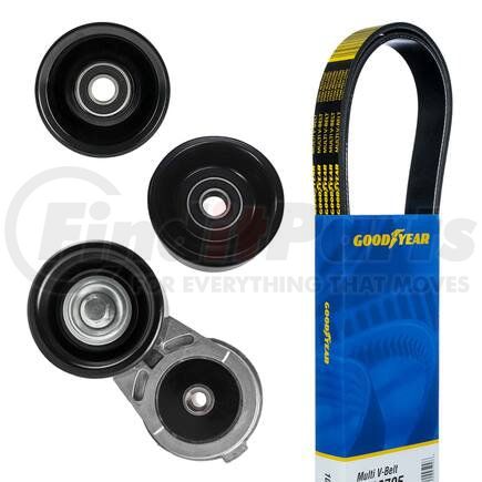 3025 by GOODYEAR - Serpentine Belt Drive Component Kit