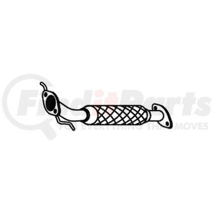 251 18 002 by OPPARTS - Exhaust Pipe for FORD