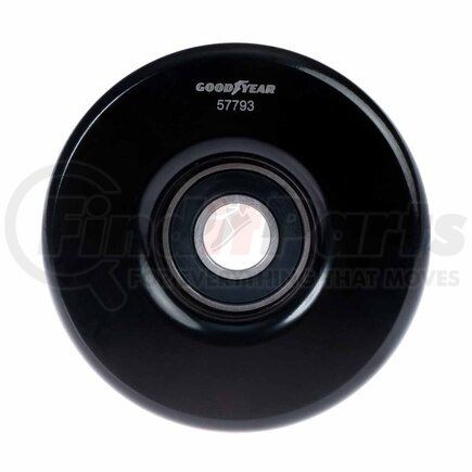 57793 by GOODYEAR BELTS - Accessory Drive Belt Idler Pulley - FEAD Pulley, 3.93 in. Outside Diameter, Steel