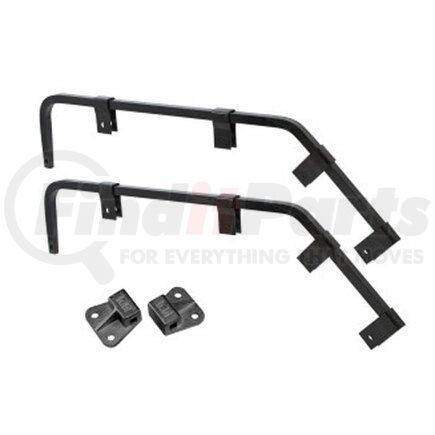 031-00155 by FLEET ENGINEERS - Mud Flap Bracket - Shortie/Angled, 0.63" Bar, End Mount Type, Right Angle Style