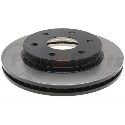 18A925 by ACDELCO - Disc Brake Rotor - 6 Lug Holes, Cast Iron, Plain, Turned Ground, Vented, Front