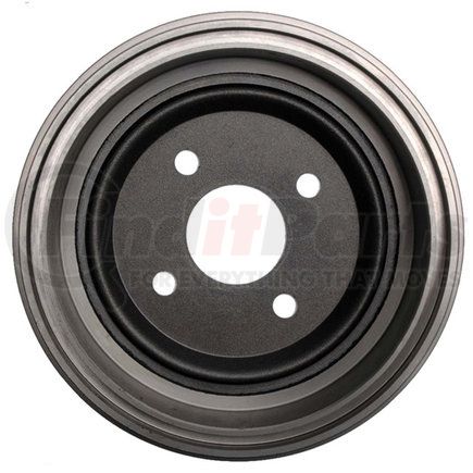 18B337 by ACDELCO - Brake Drum - Rear, 4 Bolt Holes, 3.94" Bolt Circle, Turned, Cast Iron, Regular