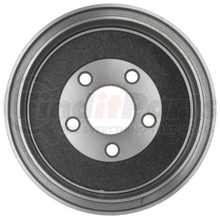 18B431 by ACDELCO - Brake Drum - Rear, Turned, Cast Iron, Regular, Plain Cooling Fins